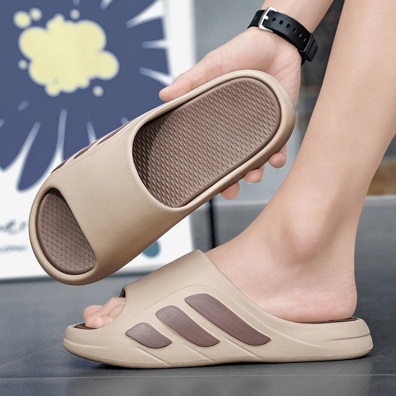 Summer Men’s Double-Layer Slip-On Slippers